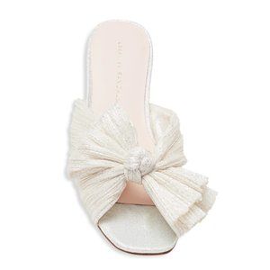 Loeffler Randall Daphne Flat Metallic Sandals, Great Condition